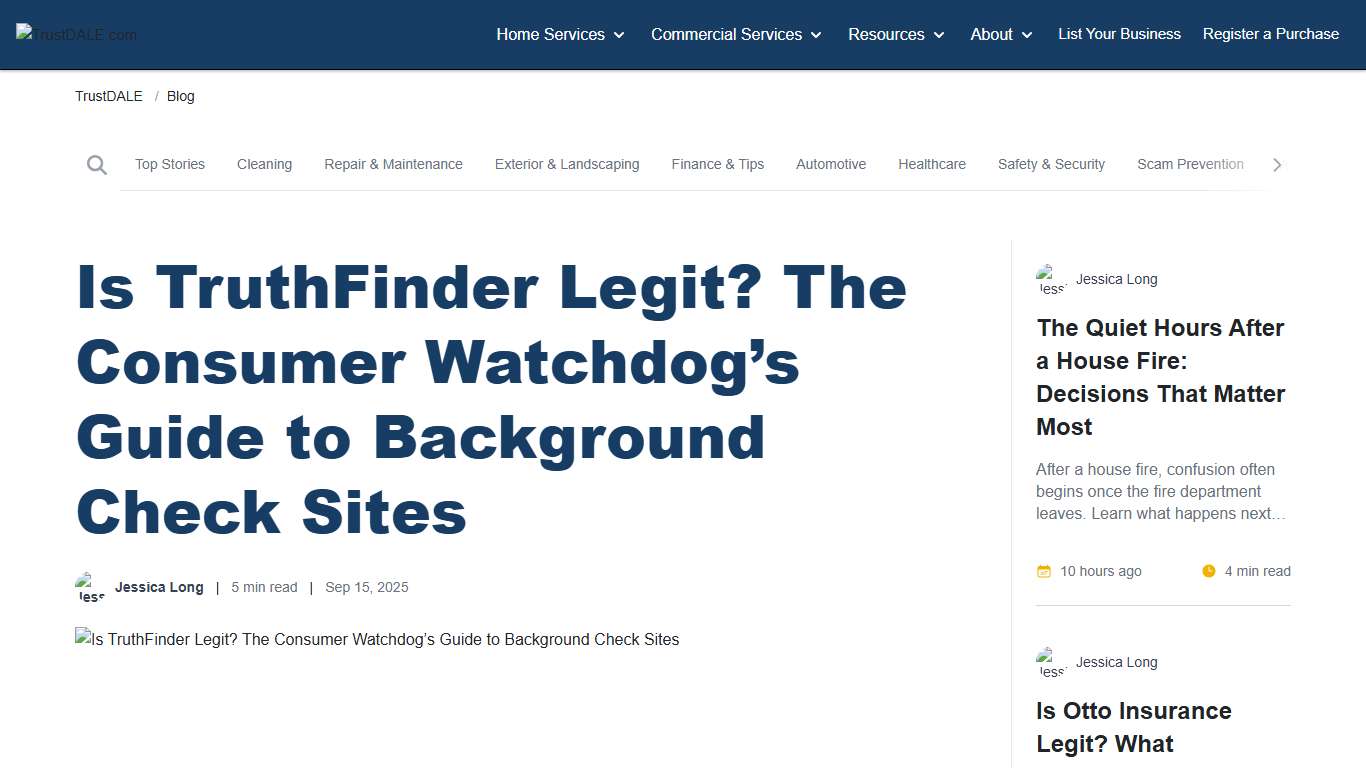Is TruthFinder Legit? The Consumer Watchdog’s Guide to Background Check Sites - TrustDALE